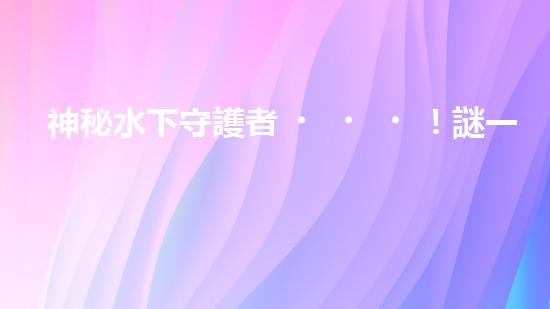 神秘水下守護者！謎一般的清淤泥機器人，揭開它的神秘面紗！